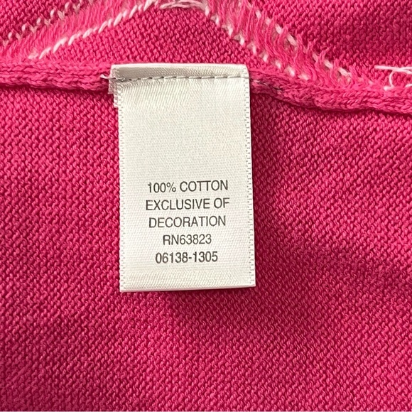 CJ Banks Pink Spring Cardigan Size 1X Argyle Diamond Easter Sweater Whimsy NEW - Picture 7 of 11